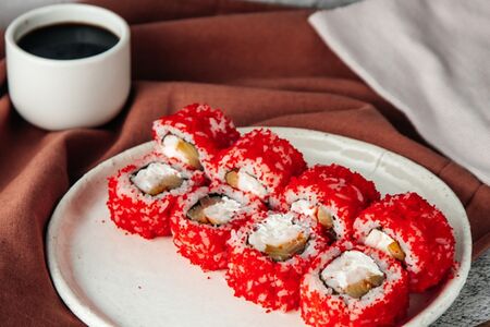 С рыбой и креветками