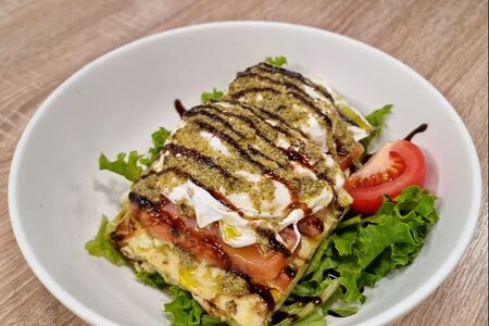 Ачма с кабачковыми оладьи 