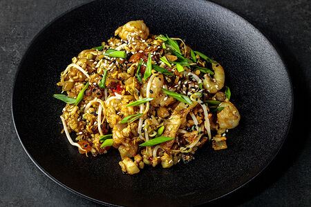 Тепаньяки с морепродуктами