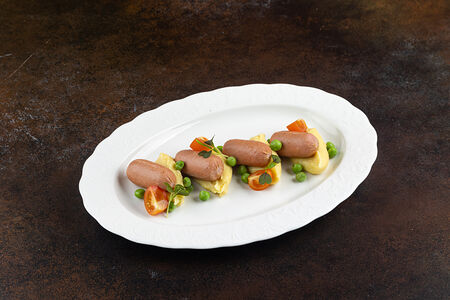 Картофельное пюре с сосисками