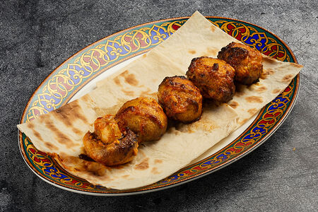 Шампиньоны на мангале