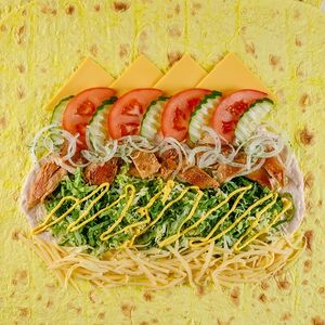 Три сыра шаурма