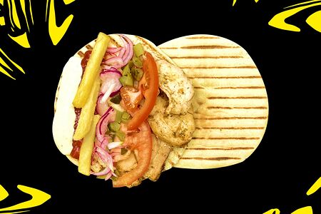 Шавуха в пите с картофелем фри🌮