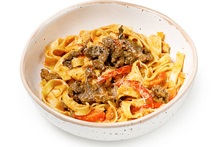Паста с говядиной
