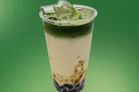 Бабл-ти Матча с Карамельной тапиокой