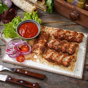 Люля-кебаб из курицы с сыром