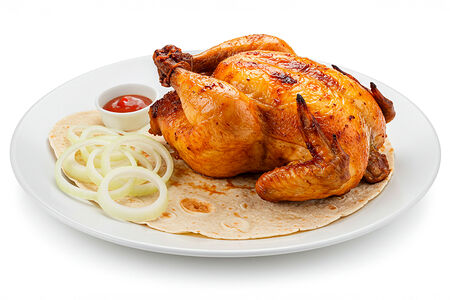 Курица на углях