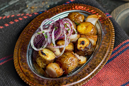 Картофель с курдюком