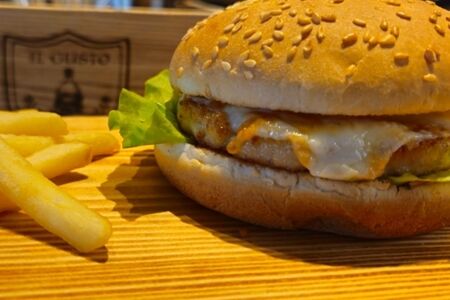 Детский бургер с фри