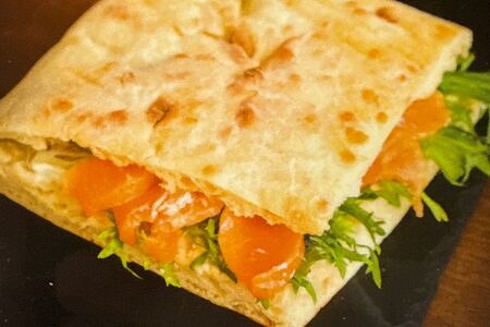 Фокачча с форелью