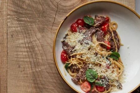 Паста с говядиной