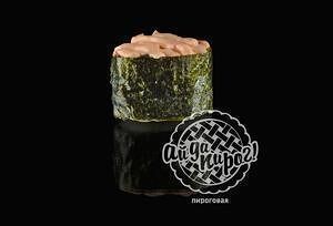 Гункан с лососем запеченный