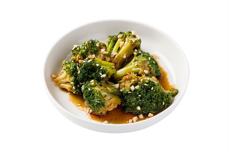 Брокколи с соусом унаги