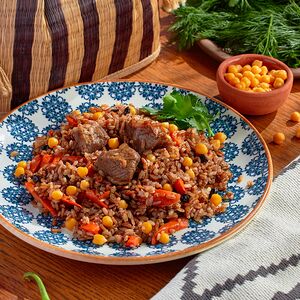 Плов праздничный с бараниной