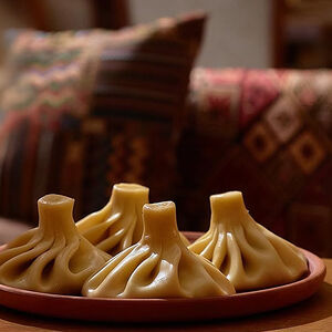 Хинкали из свинины и говядины