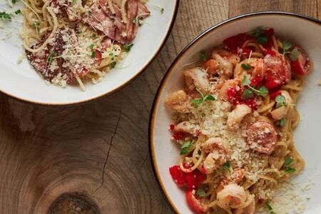 Паста с креветками