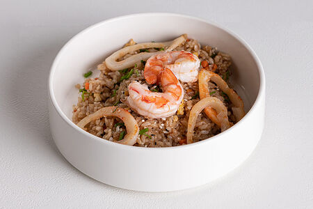 Рис с морепродуктами