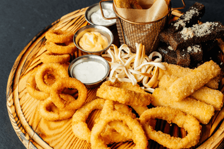 Большое ассорти пивных закусок