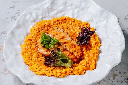 Ризотто с лососем