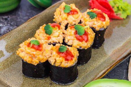 Ролл Тар-тар с гребешком