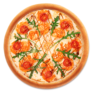 Пицца Креветки терияки 26см