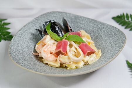 Фетучини с морепродуктами