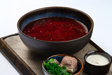 Борщ со сметаной