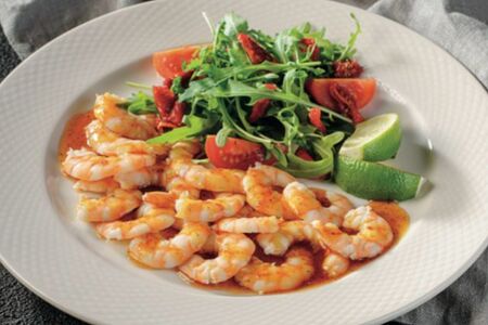 Карпаччо из креветки с тайским соусом