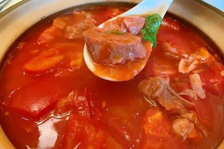 0019. Томатный суп с говядиной