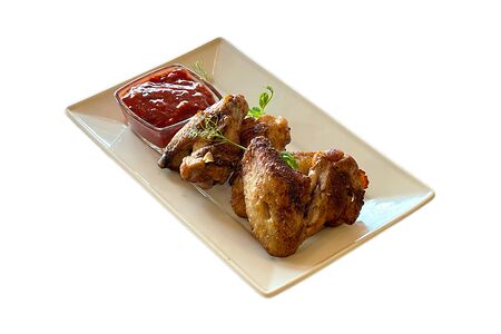 Куриные крылышки на углях