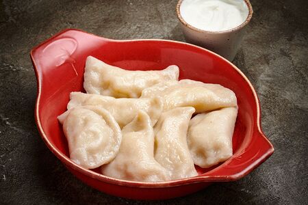 Вареники с курагой и тыквой