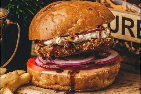 Крафт & Бургер с индейкой терияки и сливочным сыром