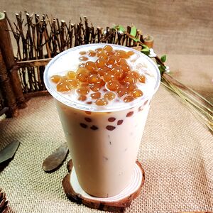 Красный Bubble Tea Первая Любовь с молоком и тапиокой