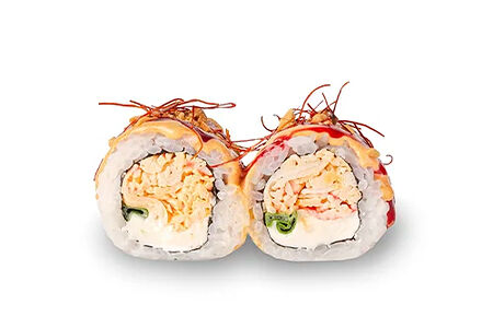 Ролл Том ям с брусничным соусом