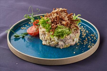 Салат с бужениной