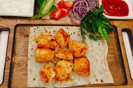 Шашлык из куриного филе