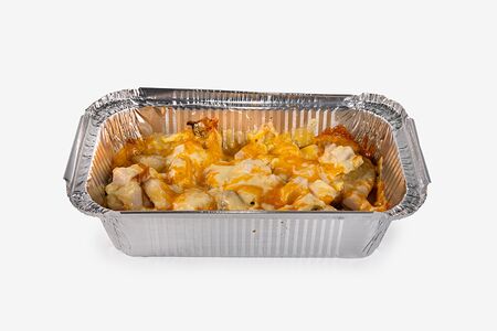 Ланч-бокс с картофелем грибами и курицей 