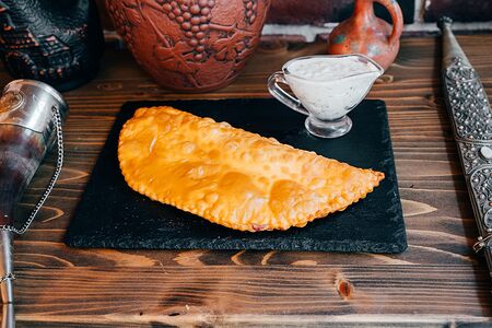 Чебурек с сыром и зеленью 