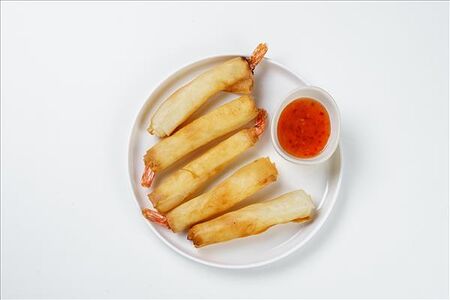 Тигровые креветки в хрустящем тесте