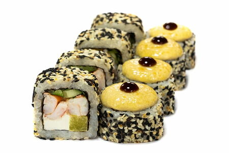 Запечённый ролл Фиеста с креветкой