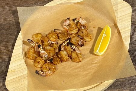 Креветки на мангале