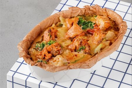 Запеканка с лососем 