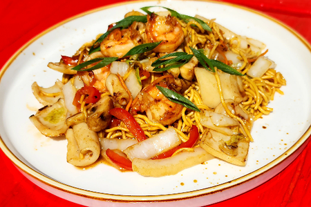 Вок Лапша с морепродуктами