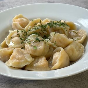 Пельмени с форелью 