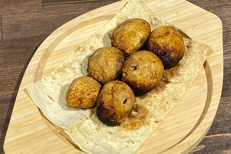 Грибы на мангале