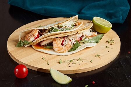 Тако с креветками
