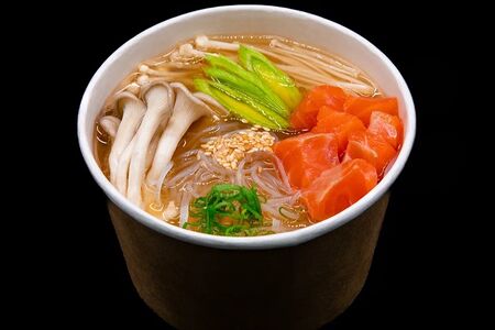 Суп Саюри с лососем 