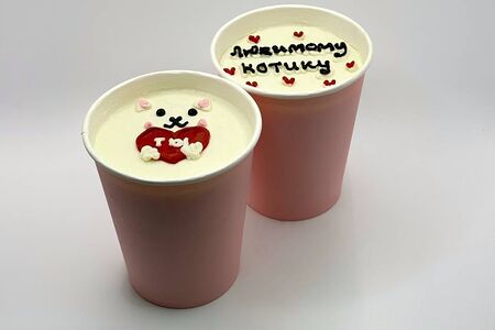 Торт в стакане Любимому котику