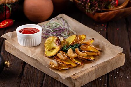 Картофель на вертеле 