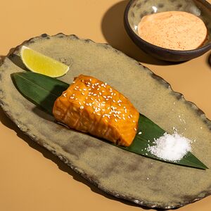 Лосось с цукини